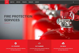 build wix fire protection website fire sprinkler website wildfire emergency site