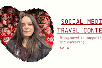 write social media travel content that resonate with people