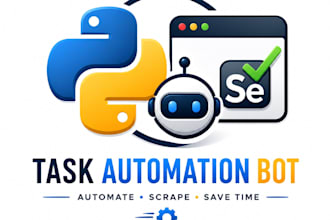 create selenium bots for web automation and data extraction