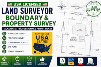 do tx fi ca ny nyc USA   licensed land surveyor boundary and property survey