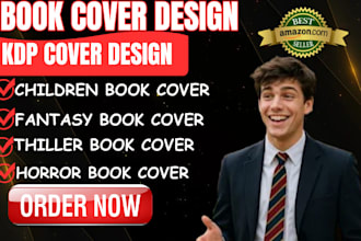design creative book covers for romance, fiction, and fantasy book