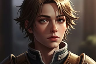 draw your characters and fanart in semi realistic art