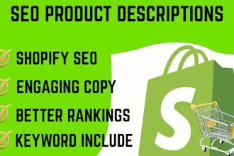 write SEO friendly product descriptions for shopify and amazon