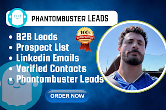 do phantombuster b2b linkedin leads verified emails targeted prospect list