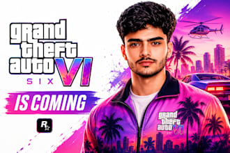 create viral gaming thumbnails for free fire bgmi and gta 5