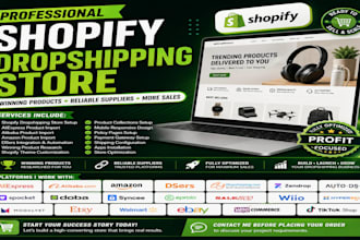 amazon alibaba aliexpress shopify dropshipping store dsers shopify expert
