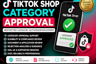 approve tiktok shop restricted category authorization and category approval