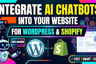 integrate custom ai chatbot in your wordpress or shopify website