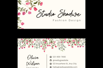 design professional and modern business cards