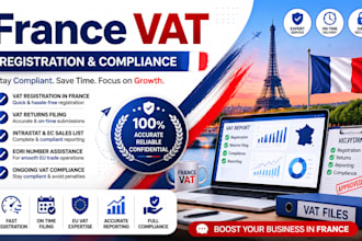 do vat registration, french bookeeping french tax filling tax return