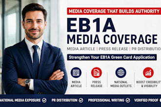 secure international and national media coverage to strengthen your eb1a profile