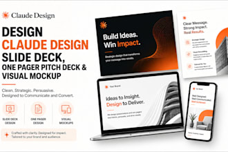 design claude design slide deck one pager pitch deck visual mockup