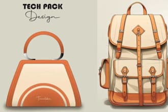create 3d model,high quality render of bags, backpack, purses and wallet