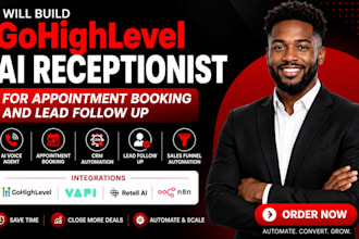 build gohighlevel ai receptionist for appointment booking and lead follow up