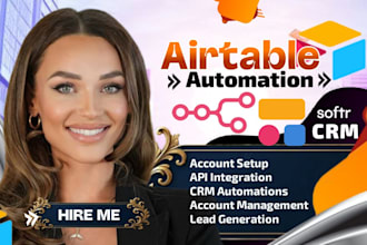 be airtable expert for airtable automation, airtable database, n8n, softr webapp