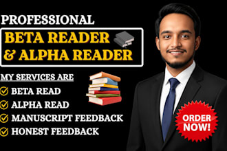 review your manuscript as a beta reader