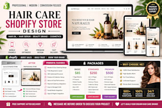 build hair extension ecommerce website, hair care website, hair care store