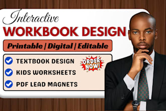 design interactive pdf workbook, lead magnet and ebook