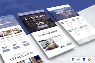 design professional HTML email newsletter template
