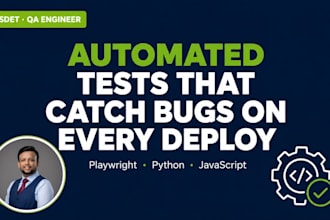 write automated playwright tests for your website or web app