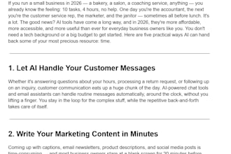 write an SEO blog post or article for your business using ai research