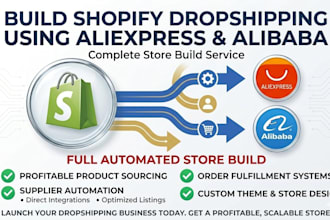 build aliexpress shopify dropshipping ecommerce alibaba dropshipping store
