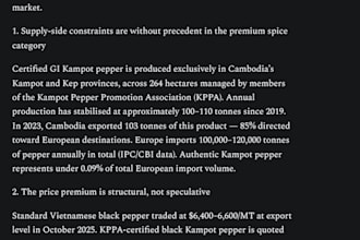research suppliers, markets, and competitors