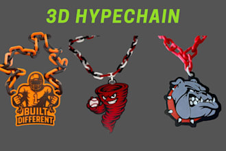 design 3d lightbox, hypechain or coaster from image, logo, text in stl or 3mf