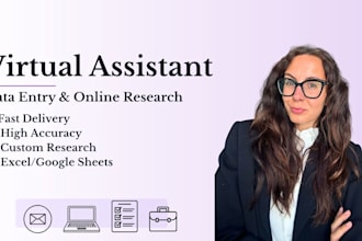 do data entry and online reasearch for your business