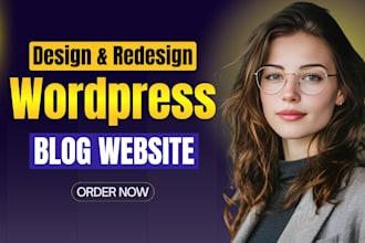 create wordpress website development, redesign wordpress blog website design