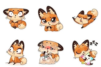 draw furry telegram stickers, discord stickers and animated sticker pack