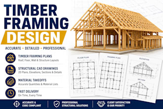 create professional timber framing design and structural drawings