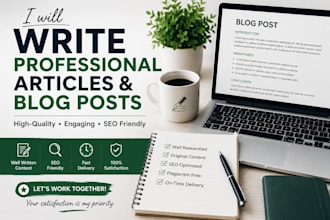 write professional articles and resumes