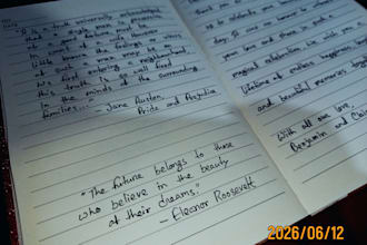 handwritten letters and notes