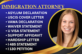 be your immigration lawyer for asylum, vawa, u visa, waivers, and green cards
