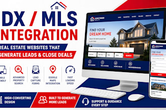 create responsive real estate website with idx mls website integration