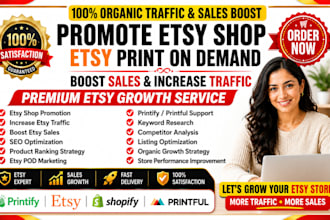 promote etsy shop etsy print on demand boost etsy sales increase etsy traffic