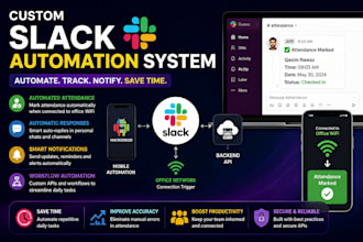build a custom slack bot for workflow automation and attendance tracking