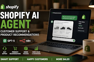 build shopify ai agent for customer support and product recommendations