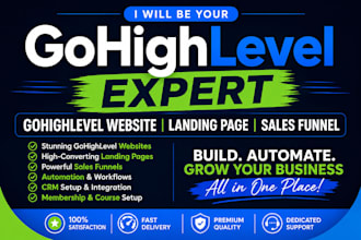 gohighlevel expert gohighlevel website gohigh level landing page sales funnel