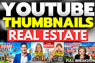 design professional thumbnails for real estate niche