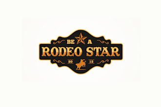 make western themed awards show logo