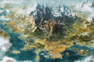 do fantasy map illustration for map