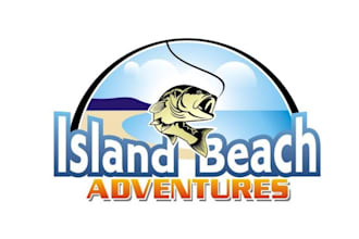design modern fishing adventures logo