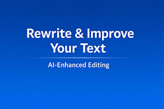 professionally rewrite, improve or optimize your text