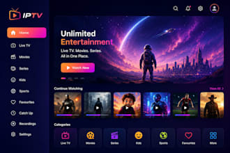 create your branded iptv smarters xciptv android TV app with admin panel
