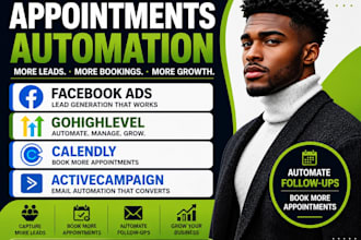 fb ads, gohighlevel, calendly, activecampaign, dental coaching, automation n8n