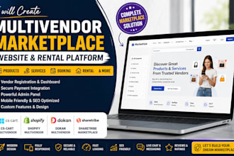 create cs cart shopify multivendor dokan sharetribe marketplace website rental