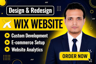 build wix website, design wix or redesign wix website