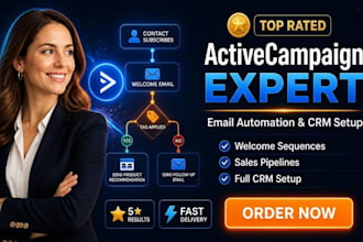 build your activecampaign automation workflows sequences and full CRM setup